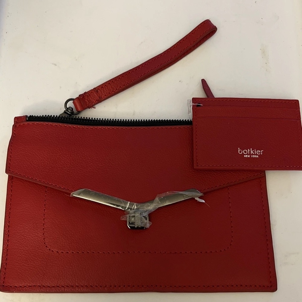 Botkier Red Clutch and Cardholder Set